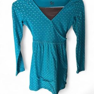 SO Heart Print Babydoll W/Lace Cami